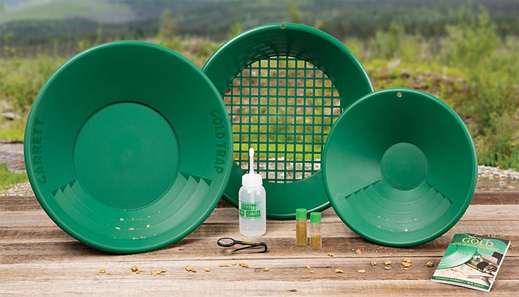 Garrett Goldwaschpfannen | Gold Pan Kit Profi Set