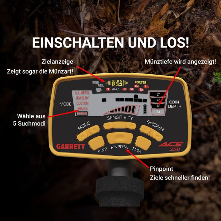 Ace 250 Package mit Tragetasche und Kopfhörer