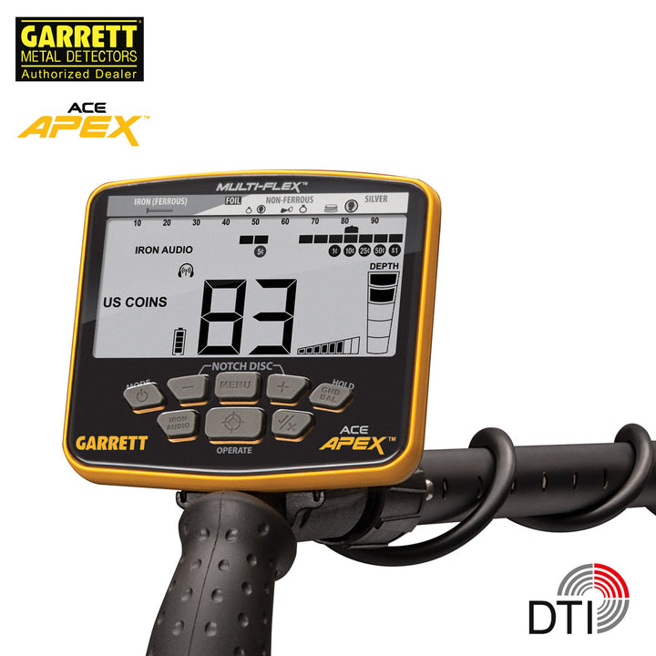 Garrett ACE Apex Raider | DTI Metalldetektor Set