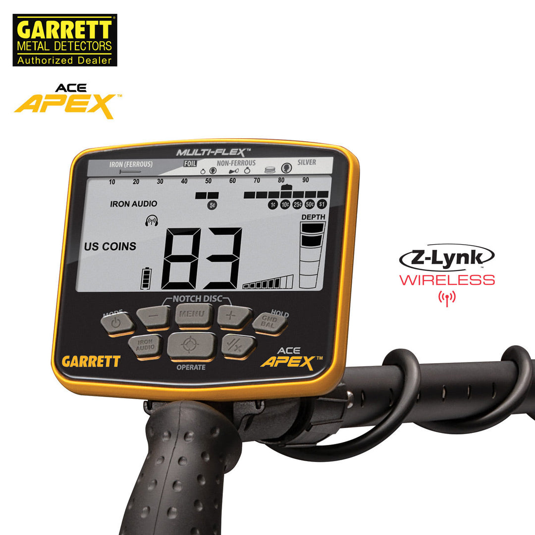 Garrett ACE Apex Raider Wireless | DTI Metalldetektor Set