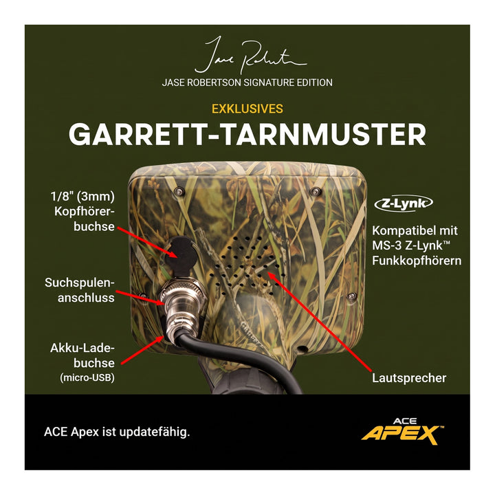 Garrett ACE Apex "Jase Robertson" Signature Edition