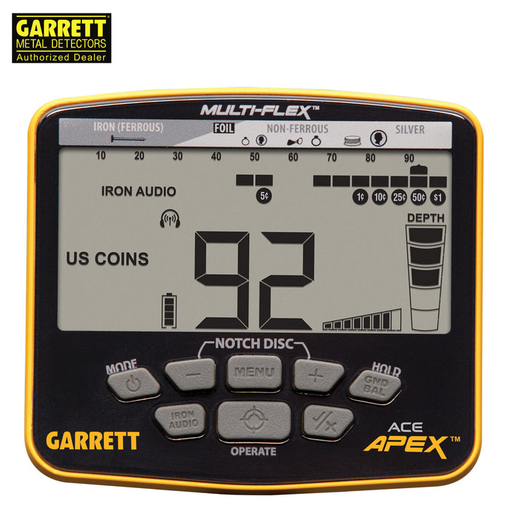 Garrett ACE Apex Raider Wireless | DTI Metalldetektor Set