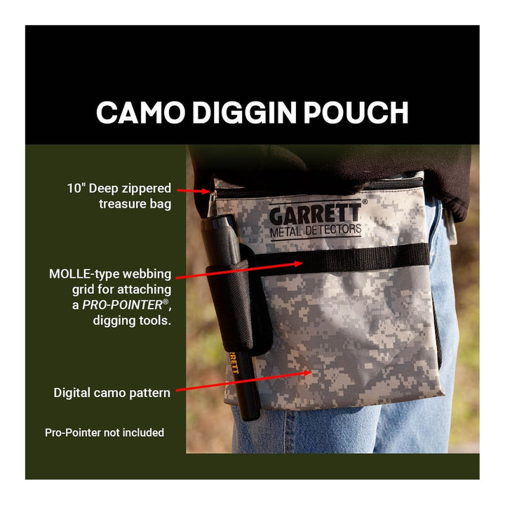 Garrett Camo Diggers Pouch - Camouflage Fundtasche