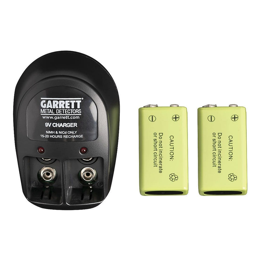 Handscanner Ladegerät für SuperWand u. THD mit 2 Akkus + Spezial-Ladegerät von Garrett