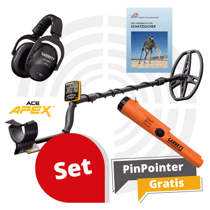 Garrett ACE Apex Raider Wireless | DTI Metalldetektor Set