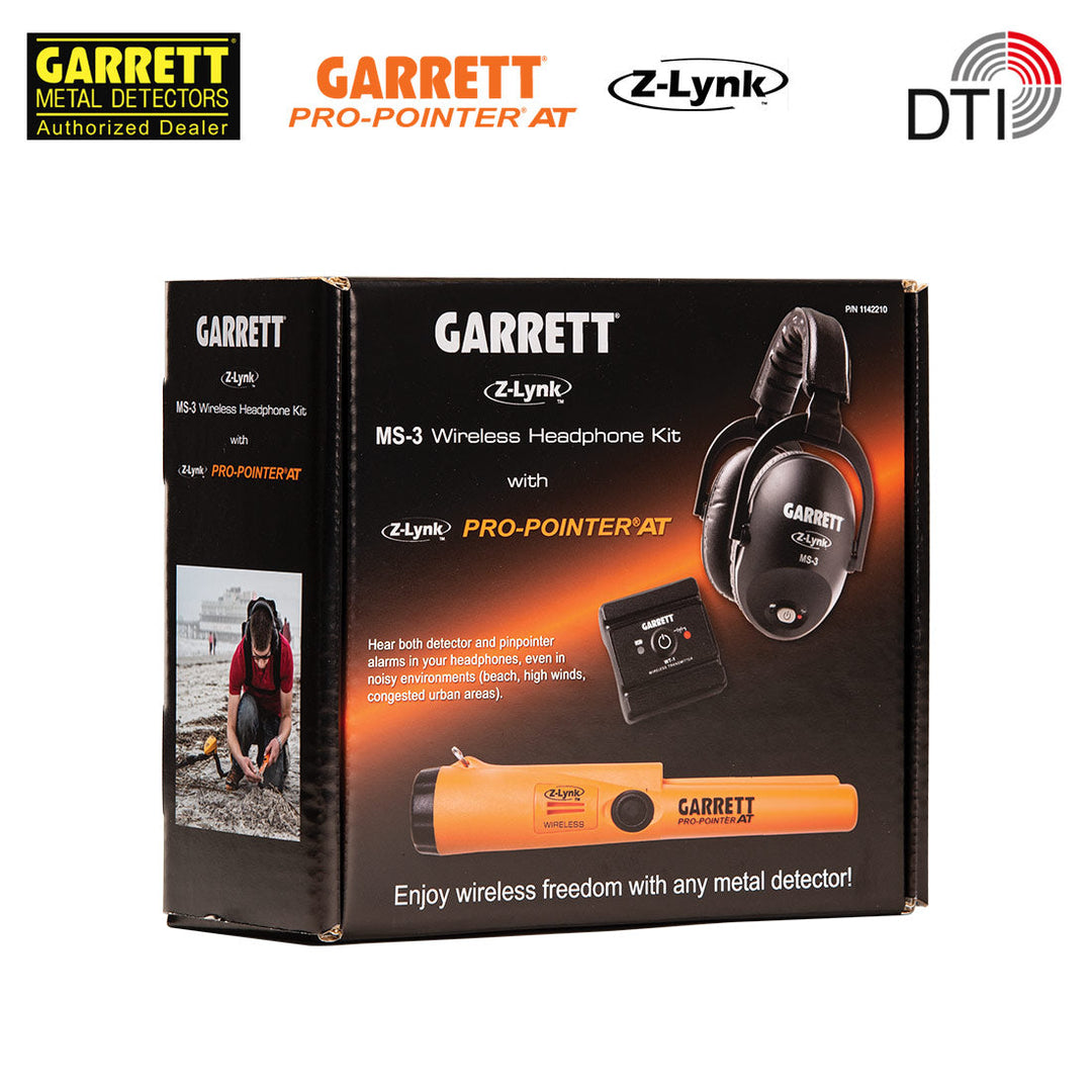 Garrett Pro-Pointer AT Z-Lynk und Kopfhörer MS-3 | Kit