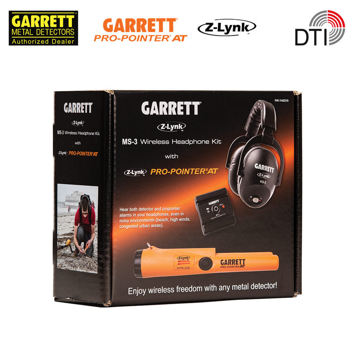 Garrett Pro-Pointer AT Z-Lynk und Kopfhörer MS-3 | Kit